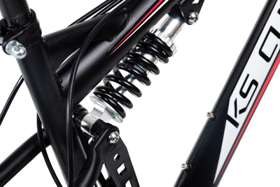 KS Cycling Mountainbike Fully 27,5" Scrawler Schwarz-Rot RH 46