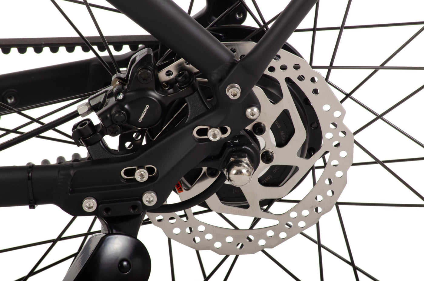 Rucanor Denver E-Bike 28″ (48 cm) – Riemenantrieb, Hydraulische Scheibenbremsen, 550 Wh Akku, matt schwarz – Damen