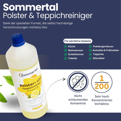Albatros Waschsauger Polster HYDRO 7500 + 1l Reinigungs-Shampoo - 4in1 Polsterreiniger Gerät Beutellos + Teppich-Reinigungsmaschine, 5-tlg Komplett-Set - Note: Sehr Gut 1,2 (11/2023)