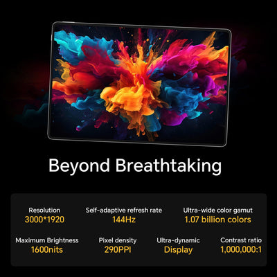 HONOR MagicPad2 Tablet 12GB+256GB, 12,3 Zoll 144Hz OLED Display, Snapdragon 8s Gen 3, 10050mAh Akku, 8 Lautsprecher, Android 14 Tablet WiFi Version, Google Service, Schwarz