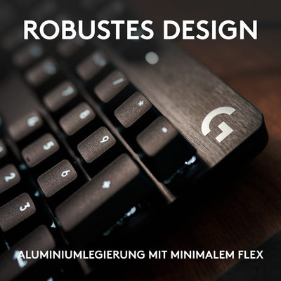 Logitech G413 TKL SE Mechanische Gaming-Tastatur - Mit Hintergrundbeleuchtung und taktilen mechanischen Schaltern, Anti-Ghosting, Kompatibel mit Windows, macOS, Deutsches QWERTZ-Layout - Schwarz