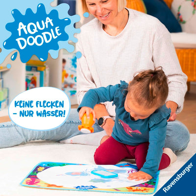Ravensburger 4568 Aquadoodle Magic Ocean - Fleckenfreies Stempeln und Entdecken mit Wasser - Stempelset mit magischer Stoffmatte für Babys ab 1 Jahr - Spielzeug ab 1 Jahr