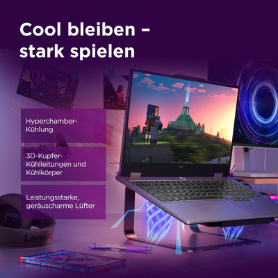 Lenovo LOQ Gaming AI Laptop | 15.6" Full HD 144Hz LCD Display |NVIDIA GeForce RTX 5060 | AMD Ryzen 7 250 | 16GB RAM | 1TB SSD | Win11 | QWERTZ | Luna Grau | Weiss beleuchtet | 3 Monate GamePass