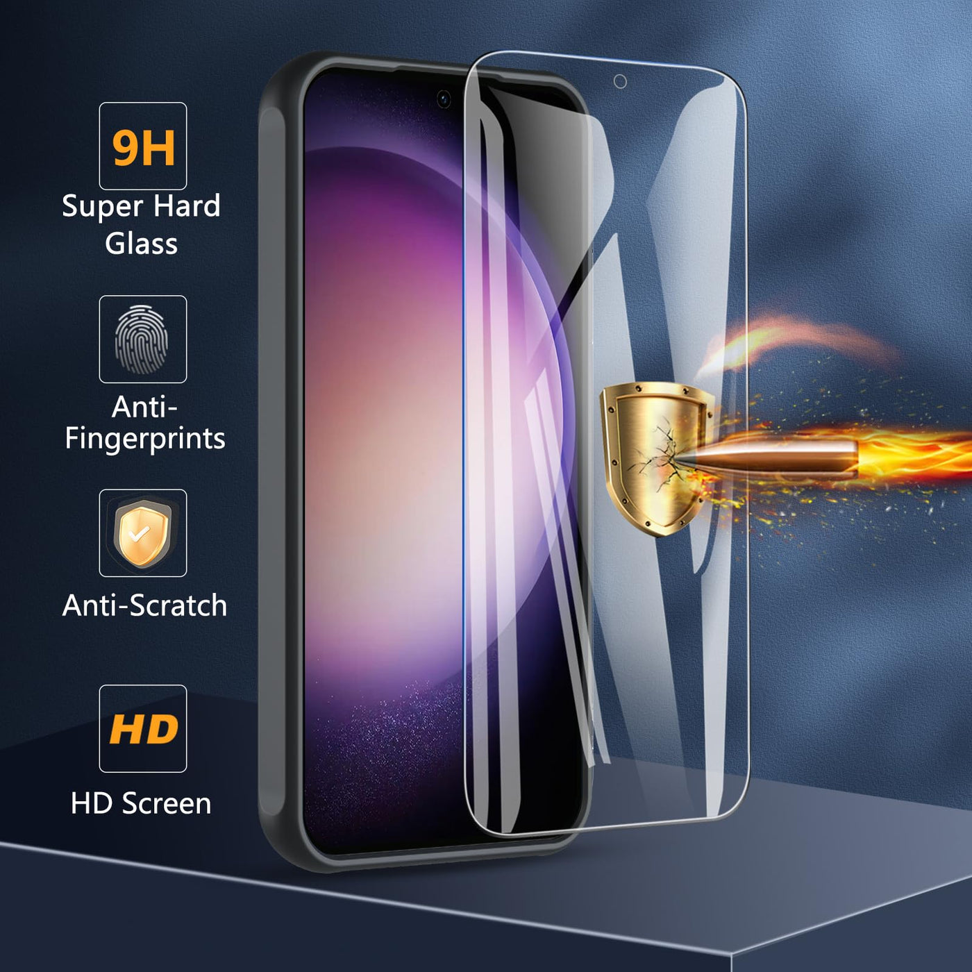 Hülle für Samsung Galaxy S23 FE 5G für Magsafe mit Panzer Schutz Glas, [Schutz in Militärqualität] Stoßfest Magnetisch Handyhülle Samsung S23 FE Case Dünn Outdoor Cover Schutzhülle für S23 FE, Schwarz