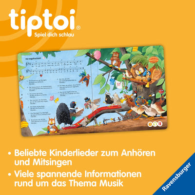 Ravensburger tiptoi Starter-Set Plus 00159: Stift und Buch Meine schönsten Kinderlieder - Plus Ladestation