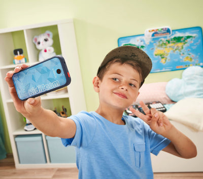 VTech KidiZoom Snap Touch – Kinderkamera im Smartphone-Format mit Touchscreen, Selfie- und Videofunktion, Effekten, Spielen und vielem mehr – Für Kinder von 6-12 Jahren