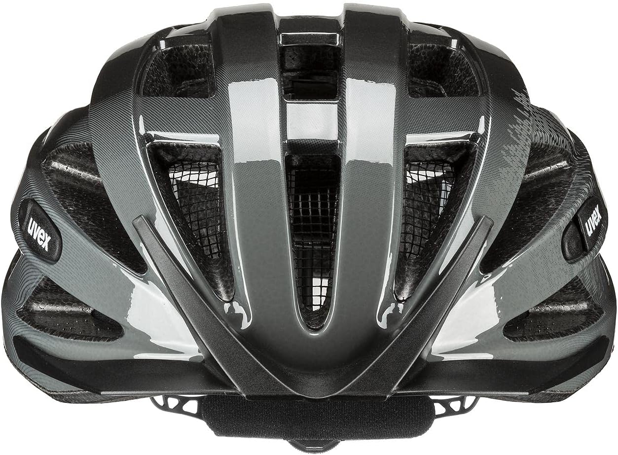 uvex air Wing - Leichter Allround-Helm für Damen und Herren - individuelle Größenanpassung - erweiterbar mit LED-Licht - Schwarz-grau -56-60 cm