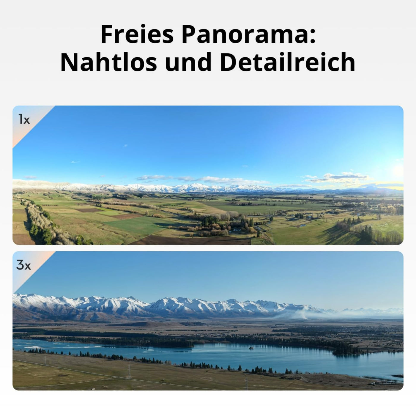 DJI Air 3S Fly More Combo (RC 2 Fernsteuerung mit Bildschirm), Drohne mit 1" CMOS Weitwinkel- & mittlerer Telekamera für Erwachsene, 4K/60fps, omnidirektionale Erkennung & 3 Akkus für längere Flugzeit