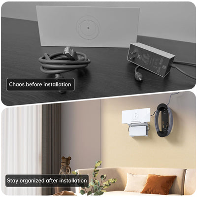 XLTTYWL Starlink Gen 3 Halterung, All in One Starlink Standard V3 Mesh Router und Gen 3 Starlink Halterung Netzteil-Montageset für Starlink V3/V4 Standard Dishy