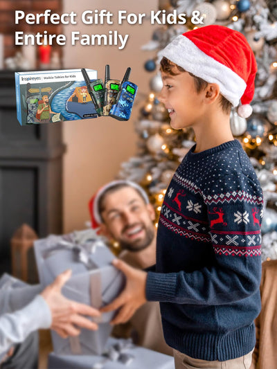 Inspireyes Walkie Talkie Kinder Aufladbar, 48 Stunden Arbeitszeit, 8 Kanäle 2-Wege-Radio, Geschenke für Jungen Mädchen, Outdoor Wandern Camping, 3-12 Jahre altes Spielzeug