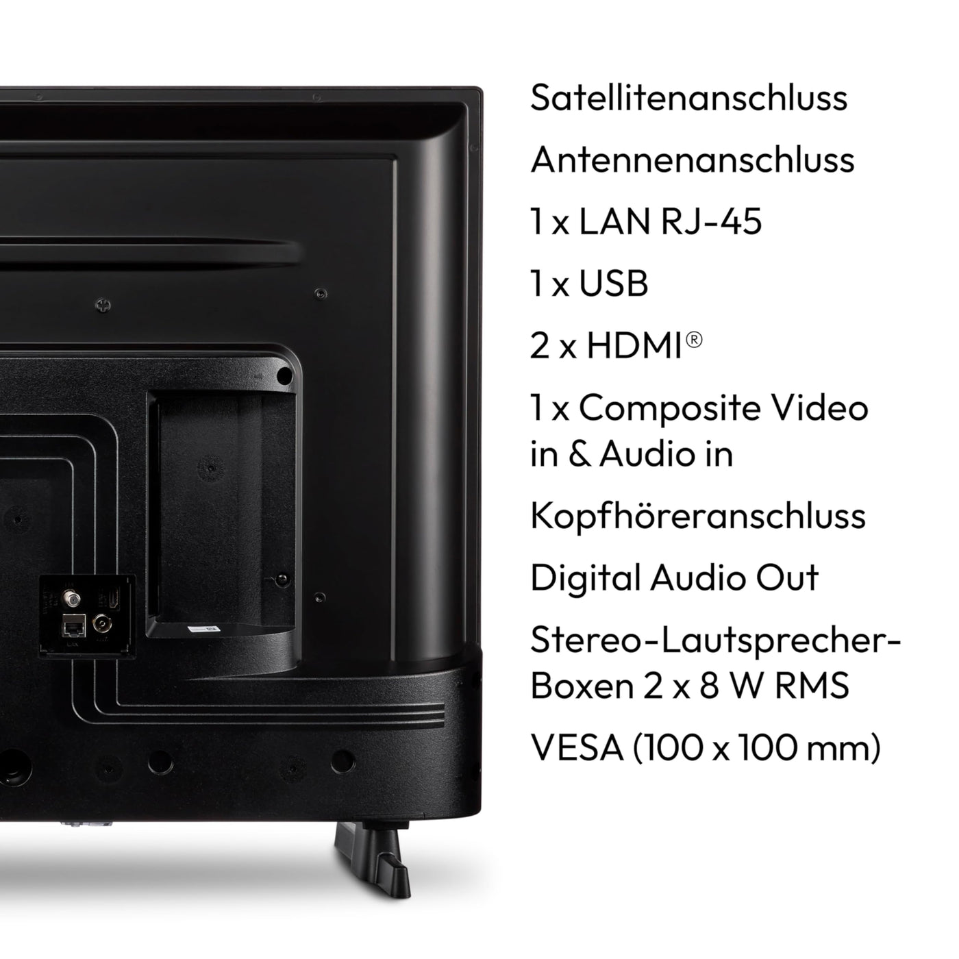MEDION P14351 (MD 29233) 108 cm (43 Zoll) Full HD Fernseher (Smart-TV, HDR, Netflix, Prime Video, PVR, Bluetooth, Triple Tuner Receiver)
