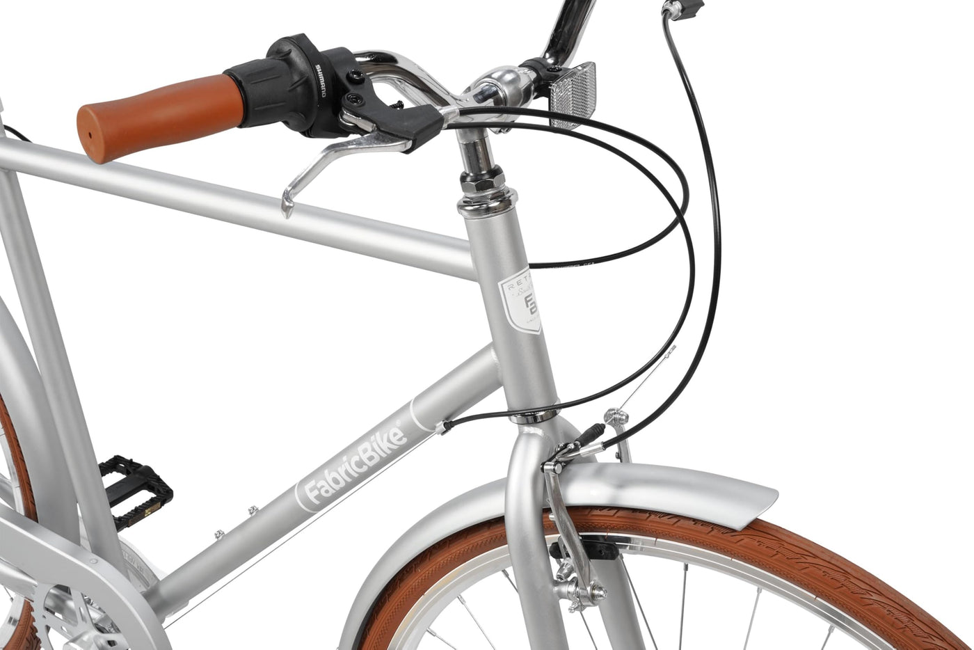 FabricBike Southken - City Bike 28 Zoll, Cityräder, klassisches Stadtrad, Fahrrad mit Korb, bequemer Sattel, 7-Gang-Schaltung (Southken Matte Grey + Korb, L-58cm)