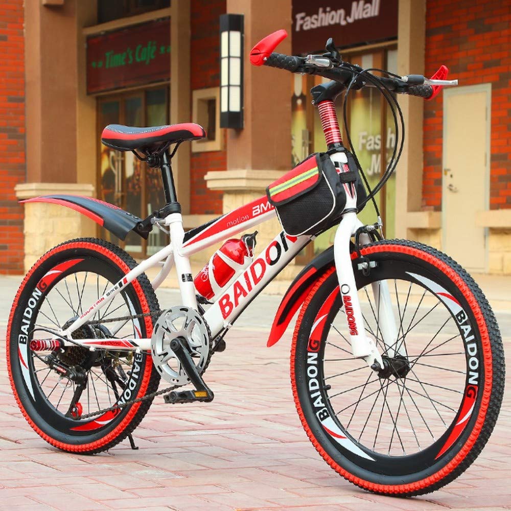 MU Berg Off-Road-Fahrrad Erwachsene Männer Und Frauen Mit Variabler Geschwindigkeit 20/22/24/26 Scheibenbremse Renn Studierenden Jugend,rot,20 Inches