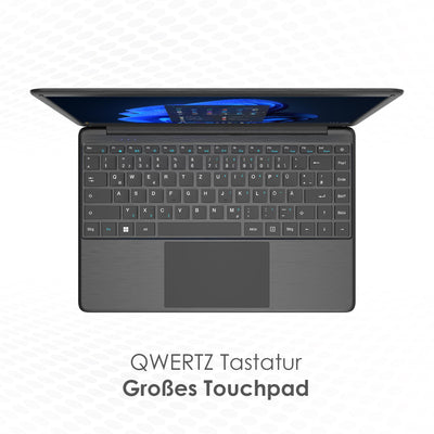 VALE V14E-4128D Notebook | 14" Full-HD IPS | Intel® Celeron® N4020 Prozessor | 4 GB RAM | 128 GB eMMC + M.2 SSD Slot | Windows 11 Home (V14E-4128D)