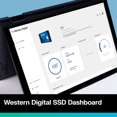 WD Blue SA510 SATA SSD 4 TB 2,5 Zoll (Lesen bis 560 MB/s, Schreiben bis 520 MB/s, Upgrade für PC/Laptop, Western Digital SSD Dashboard)