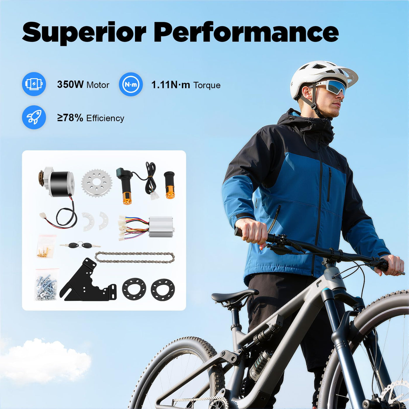 elektro umbausatz mountainbike EUAIIPull Elektro Fahrrad Motor Umbausatz 36V 350W Hinterrad Conversio – Testberichte aus Berlin