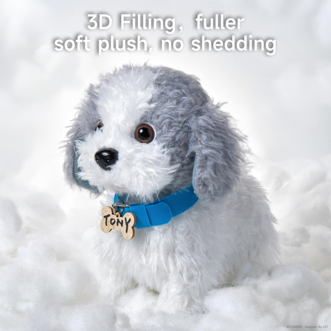 OR OR TU Hund Spielzeug Kinder Plüschwelpe Leckt Elektronische Haustiere mit Ferngesteuerter,Interaktives Spielzeug Hund der Läuft und Bellt für Kinder Mädchen Junge Geschenk