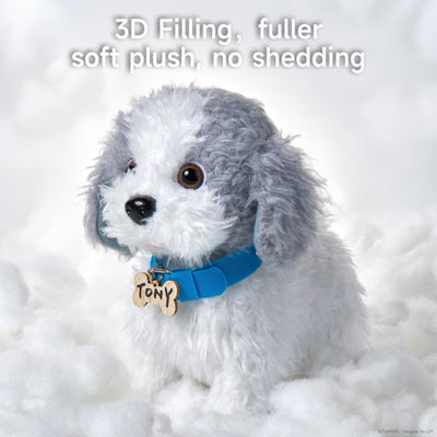 OR OR TU Hund Spielzeug Kinder Plüschwelpe Leckt Elektronische Haustiere mit Ferngesteuerter,Interaktives Spielzeug Hund der Läuft und Bellt für Kinder Mädchen Junge Geschenk