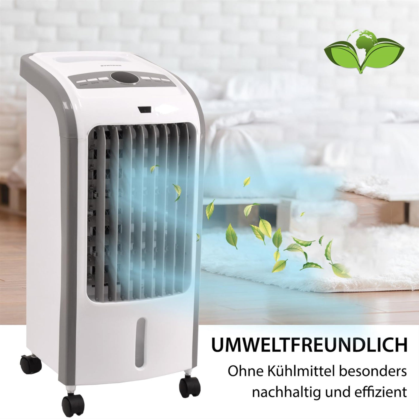 Syntrox Klimagerät Mobil Stormy | Luftkühler mit Wasser | Verdunstungskühler, Lufterfrischer, inklusive Fernbedienung und Timer, schnelle Kühlung