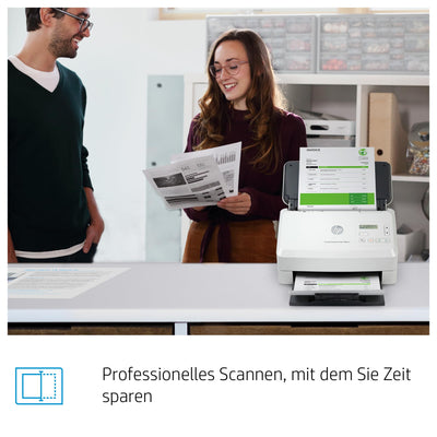 HP ScanJet Enterprise Flow 5000 s5, Scanner, Einzelblattzufuhr, 80-Blatt ADF, USB, bis zu 7.500 Seiten täglich