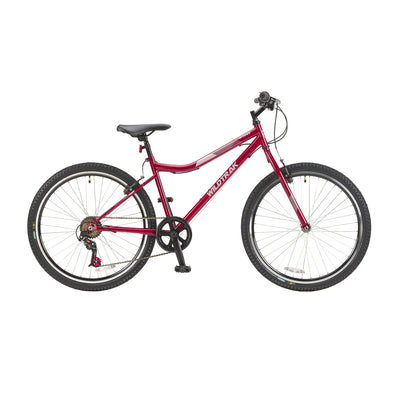 Wildtrak - Stahlfahrrad, Erwachsene, 26 Zoll, 18-Gang - Burgund, Burgundy