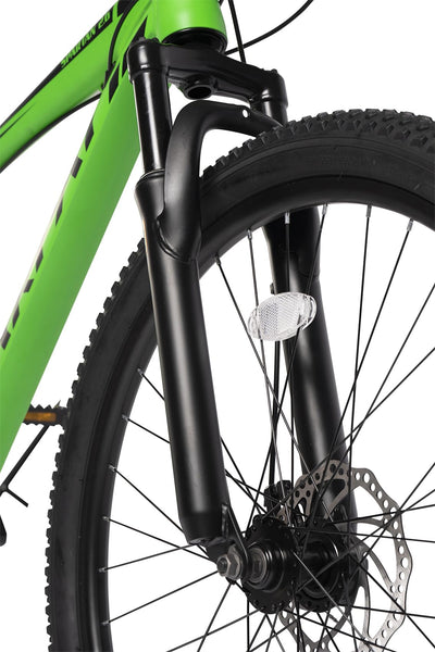 Mountainbike 26 Zoll Hardtail Aluminiumrahmen, 21-Gang Shimano Schaltung, Federgabel, integrierte Kabelführung, 85 % vormontiert, MTB Fahrrad für Damen & Herren, Outdoor Trail Bike (Grün)