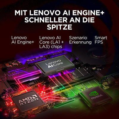 Lenovo Legion Pro 5 16ADR10 Gaming AI Laptop | 16" WQXGA 165 Hz OLED Display | NVIDIA GeForce RTX 5060 | AMD Ryzen 7 | 32GB RAM | 1TB SSD | Win11 | QWERTZ | Eclipse Black | 3 Monate GamePass