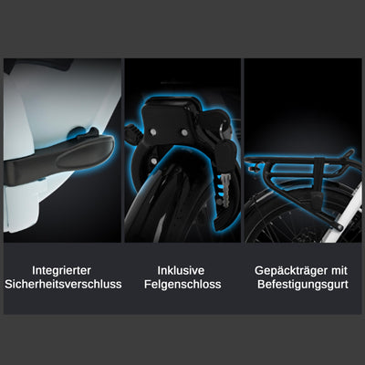 AsVIVA E-Bike Klapprad 20 Zoll – faltbares Pedelec für Erwachsene, 14,0Ah Samsung Akku, bis 100 km Reichweite, 25 km/h – leichtes E-Faltrad für Damen & Herren – elektrisch & kompakt (Weiß)