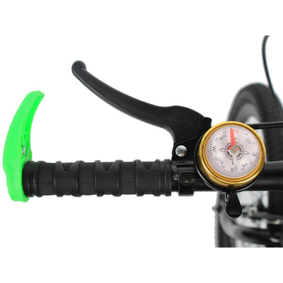 20 Zoll Kinderfahrrad Adult Fahrrad Cityfahrrad 6 Gang Mountainbike Hartstahl Fahrräder Doppelscheibenbremse Stoßdämpfung Sicherheitsbremssystem (Grün)