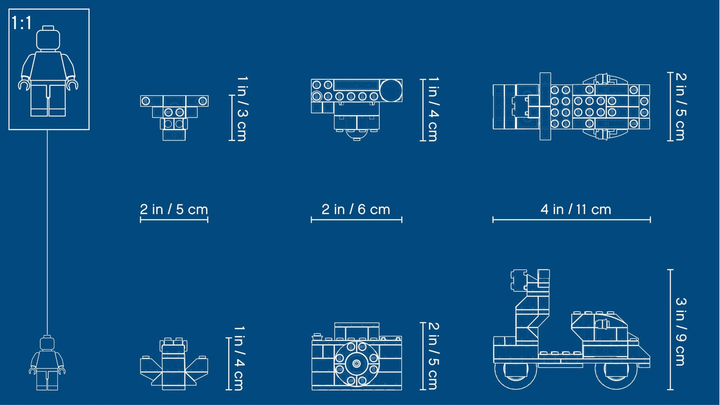 LEGO Classic Große Bausteine-Box mit kreativen Bausteinen, Kamera, Vespa und Bagger als Bauset – Geschenk zu Weihnachten für Jungen und Mädchen ab 4 Jahren – Kreatives Spielzeug zum Bauen - 10698