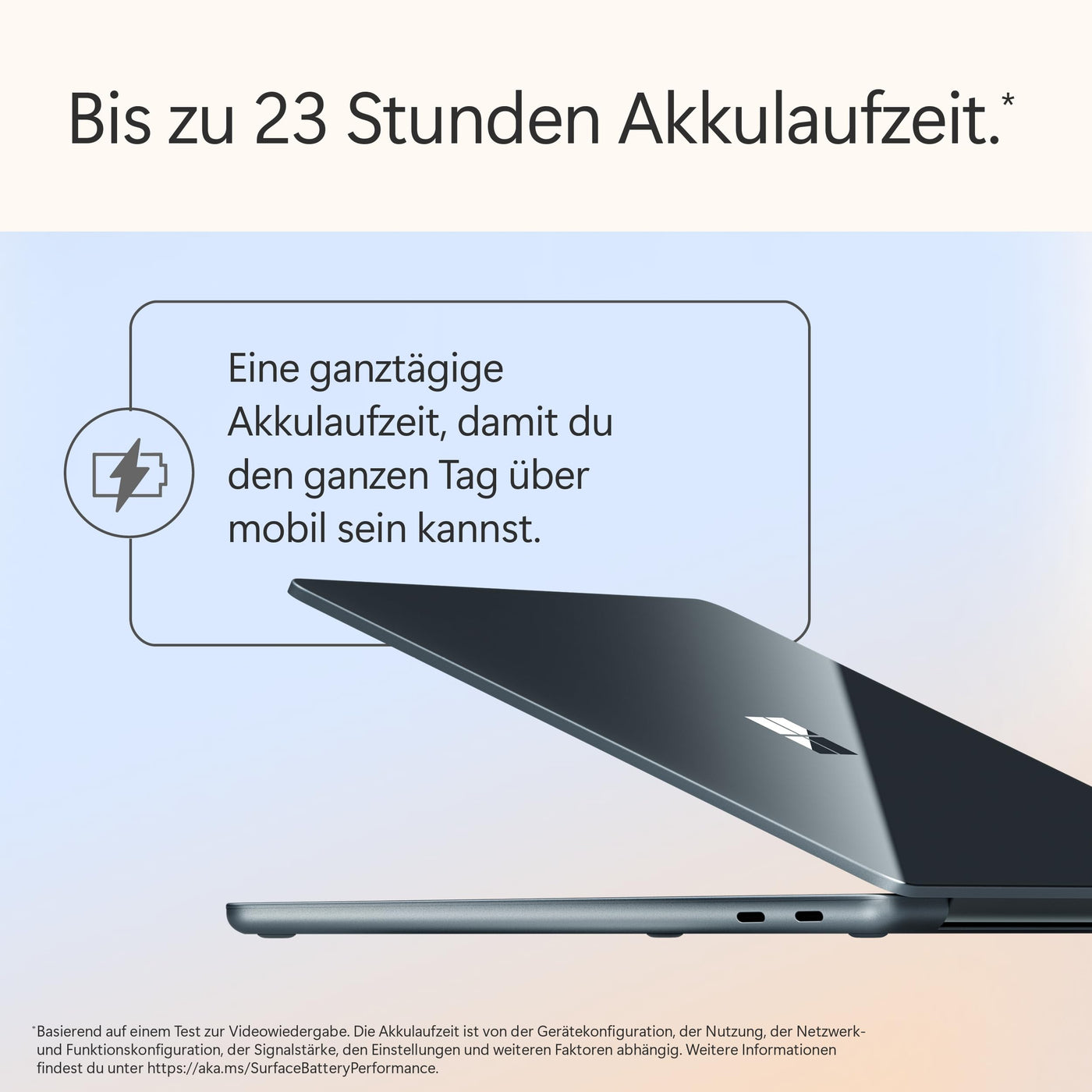 Microsoft Surface Laptop | Copilot+ PC | 13” LCD Touchscreen | Snapdragon® X Plus | 16GB RAM | 512GB Speicher | Neuestes Modell | Ozean