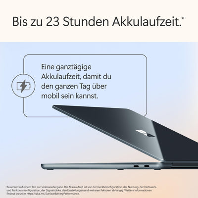 Microsoft Surface Laptop | Copilot+ PC | 13” LCD Touchscreen | Snapdragon® X Plus | 16GB RAM | 512GB Speicher | Neuestes Modell | Ozean
