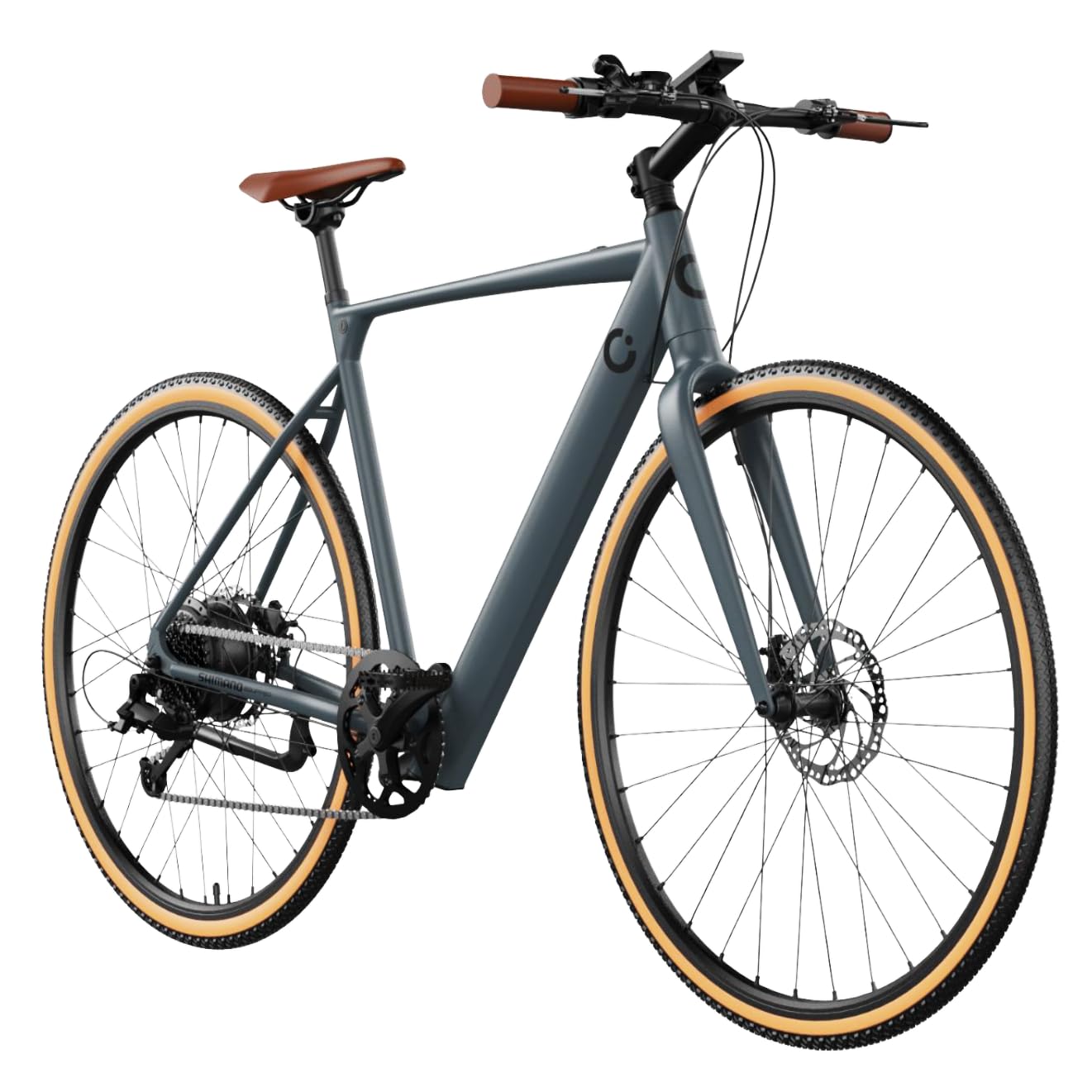 Cecotec Elektro-Stadtfahrrad Sprint Silver, 250W, 28-Zoll-Räder, 70 km Reichweite, 360 Wh Batterie, Shimano Altus 8-Gang-Schaltung und Doppel-Hydraulikbremsscheiben