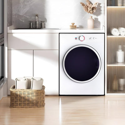 LEADZM Mini Wäschetrockner Elektrischer Trockner Ablufttrockner,3KG,40L,900W,3 Trocknungsmodi