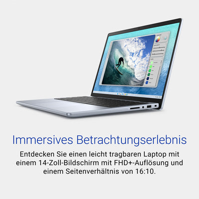 Dell Inspiron 14 5440 Laptop 14" 16:10 FHD+ Display, Intel Core i5-1334U, 16GB RAM, 512GB SSD, Intel Iris Xe, Windows 11 Home, Fingerprint Reader, Hintergrundbeleuchtung – Deutsch (QWERTZ), Ice Blue