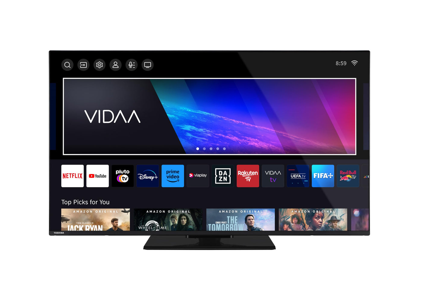 Toshiba 50UV3463DA LED-Fernseher, 127 cm (50 Zoll), 4K Ultra HD, Smart TV, VIDAA OS, Dolby Vision HDR, Dolby Audio