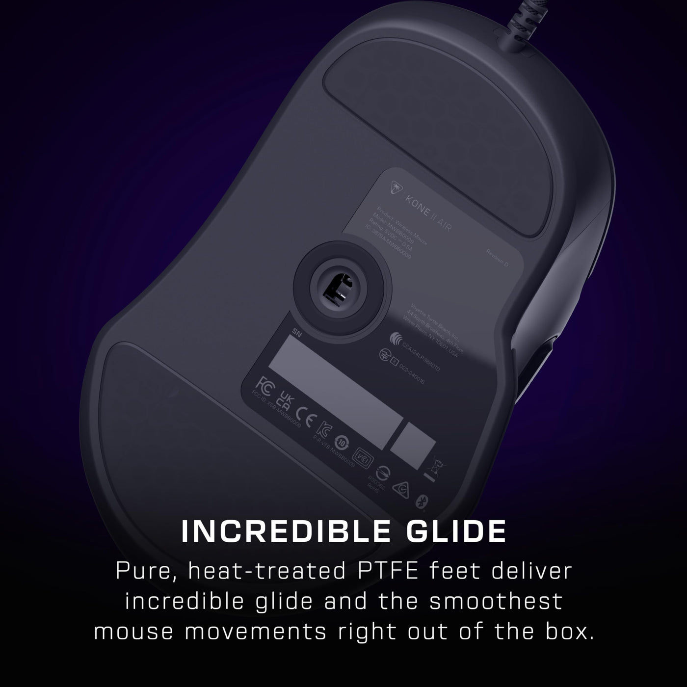 Turtle Beach Kone II – Ergonomische RGB-Gaming-Maus, 26K DPI Optischer Sensor, optische Schalter mit 100 Mio. klick-Lebensdauer, 23 programmierbare Funktionen, 4D-Scroll-Rad, Schwarz