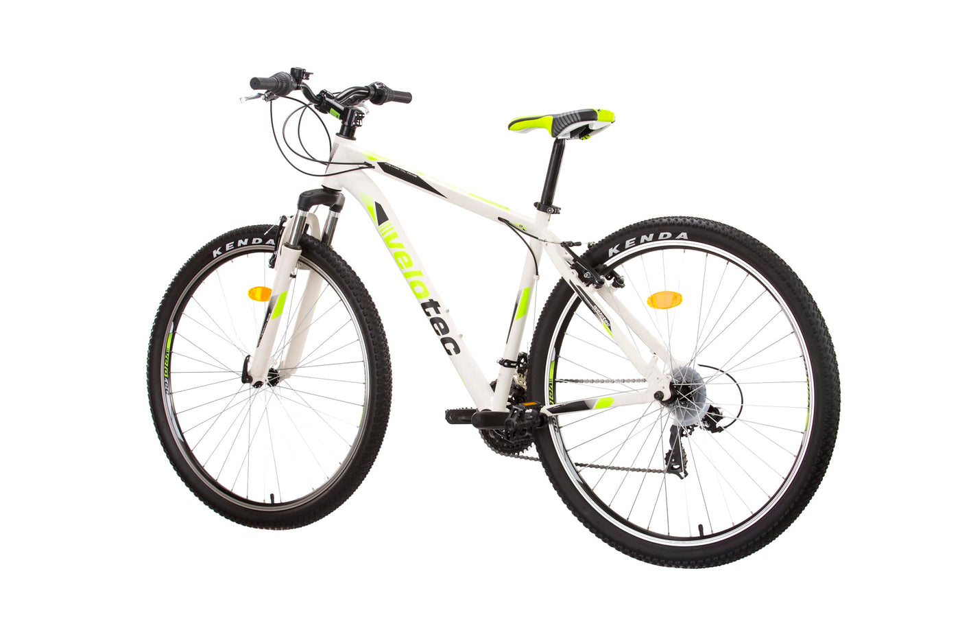 Multibrand Distribution Probike PRO 29 Zoll Fahrrad Mountainbike 21 Gang, Herren, Damen geeignet ab 175-190 cm (Weiß Grün Matt)