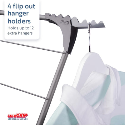 Minky Premium Sure Grip Wäscheständer mit 3 Etagen, Edelstahl, Rotguss, Standardgröße