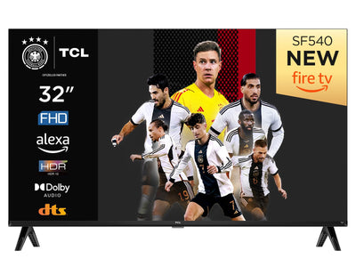 TCL 32SF540 - 32 Zoll FHD Smart Fernseher - HDR & HLG-Dolby Audio-DTS Virtual X /DTS-HD-Metall Randlos-Dual-Band Wifi 5-mit Fire OS 7 System