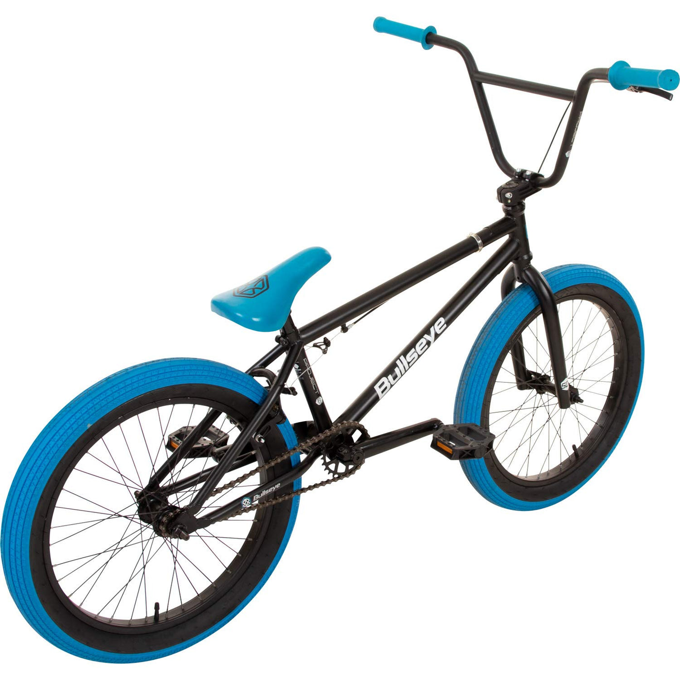 Bullseye Projekt 501 BMX 20 Zoll Park Freestyle Bike Fahrrad (Schwarz/Blau)