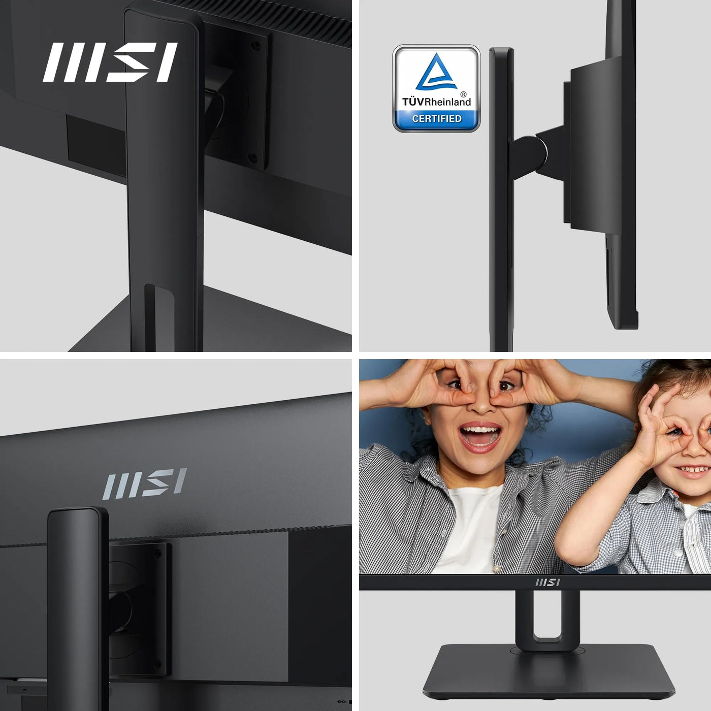 MSI PRO MP251P 24,5 Zoll Full HD Büromonitor - 1920 x 1080 IPS-Panel, 100 Hz, augenfreundlicher Bildschirm, integrierte Lautsprecher, 4-Fach verstellbar - HDMI 1.4b, D-Sub (VGA)