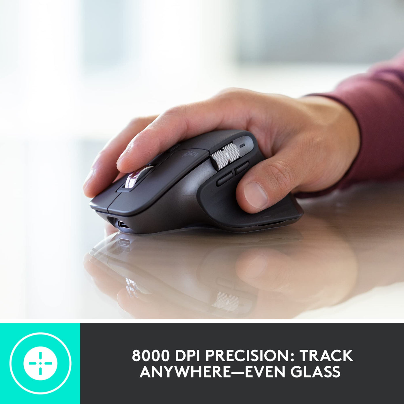 Logitech MX Keys Combo for Business | Gen 2, Full Size Kabellose Tastatur und Kabellose Maus, Spanisches QWERTY - Graphit