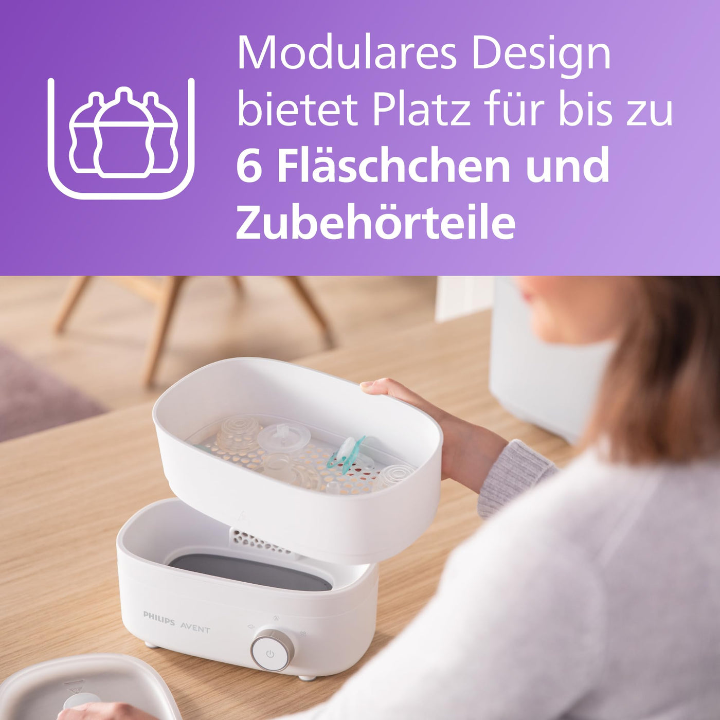 Philips Avent Sterilisator (Modell SCF293/00), 1 Stück (1er Pack)