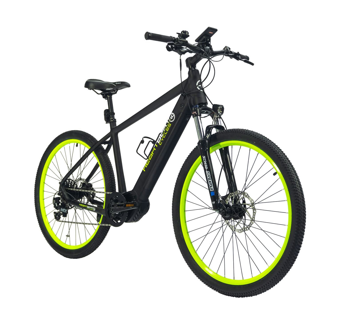 Highphoria Elektrofahrrad Erwachsene 27.5 Zoll, 250W 25 km/h E-Bike mit Batterie, Starker Motor, Kettenschaltung, E-Mountainbike mit Hydraulische Federgabel Pedelec(Schwarz-Grün)