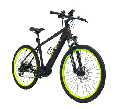Highphoria Elektrofahrrad Erwachsene 27.5 Zoll, 250W 25 km/h E-Bike mit Batterie, Starker Motor, Kettenschaltung, E-Mountainbike mit Hydraulische Federgabel Pedelec(Schwarz-Grün)