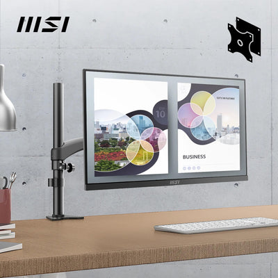 MSI PRO MP251P 24,5 Zoll Full HD Büromonitor - 1920 x 1080 IPS-Panel, 100 Hz, augenfreundlicher Bildschirm, integrierte Lautsprecher, 4-Fach verstellbar - HDMI 1.4b, D-Sub (VGA)