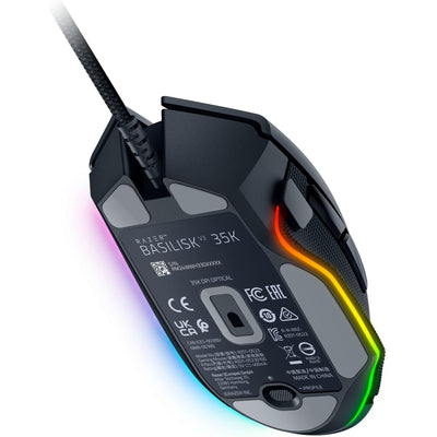 Razer Basilisk V3 35K - Vollständig anpassbare ergonomische kabelgebundene Gaming-Maus - Focus Pro 35K Sensor (HyperScroll Tilt Wheel, 11-Zonen-Beleuchtung, optische Mausschalter Gen-3) Schwarz