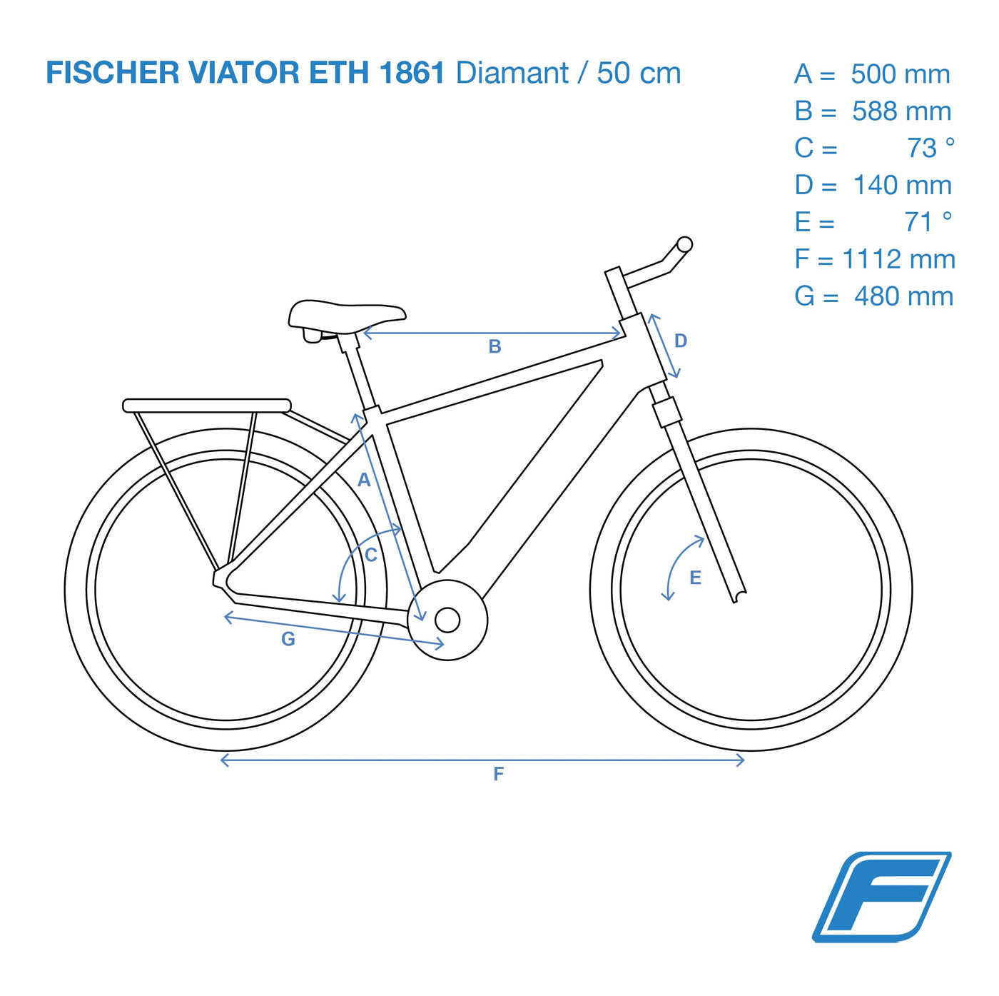 Fischer E-Bike Trekking, VIATOR ETH 1861 Elektrofahrrad für Herren, RH 50 cm, Mittelmotor 80 Nm, 48 V Akku, schwarz matt, 28 Zoll