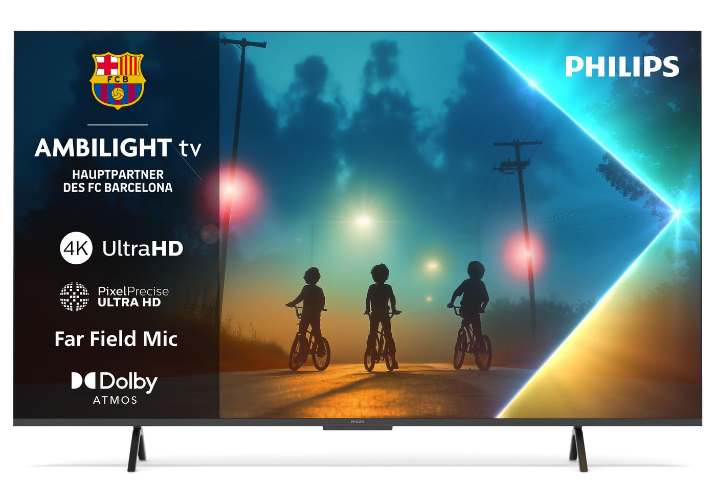 Philips Ambilight 55PUS8200 4K LED Smart TV - 55 Zoll Display mit Pixel Precise Ultra HD, Titan OS, Dolby Vision und Dolby Atmos Sound